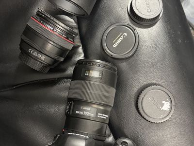 Canon 5d iv 850$, 100mm L 2.8 550$, sigma 85mm 765$ , 50mm 1.2L 575$