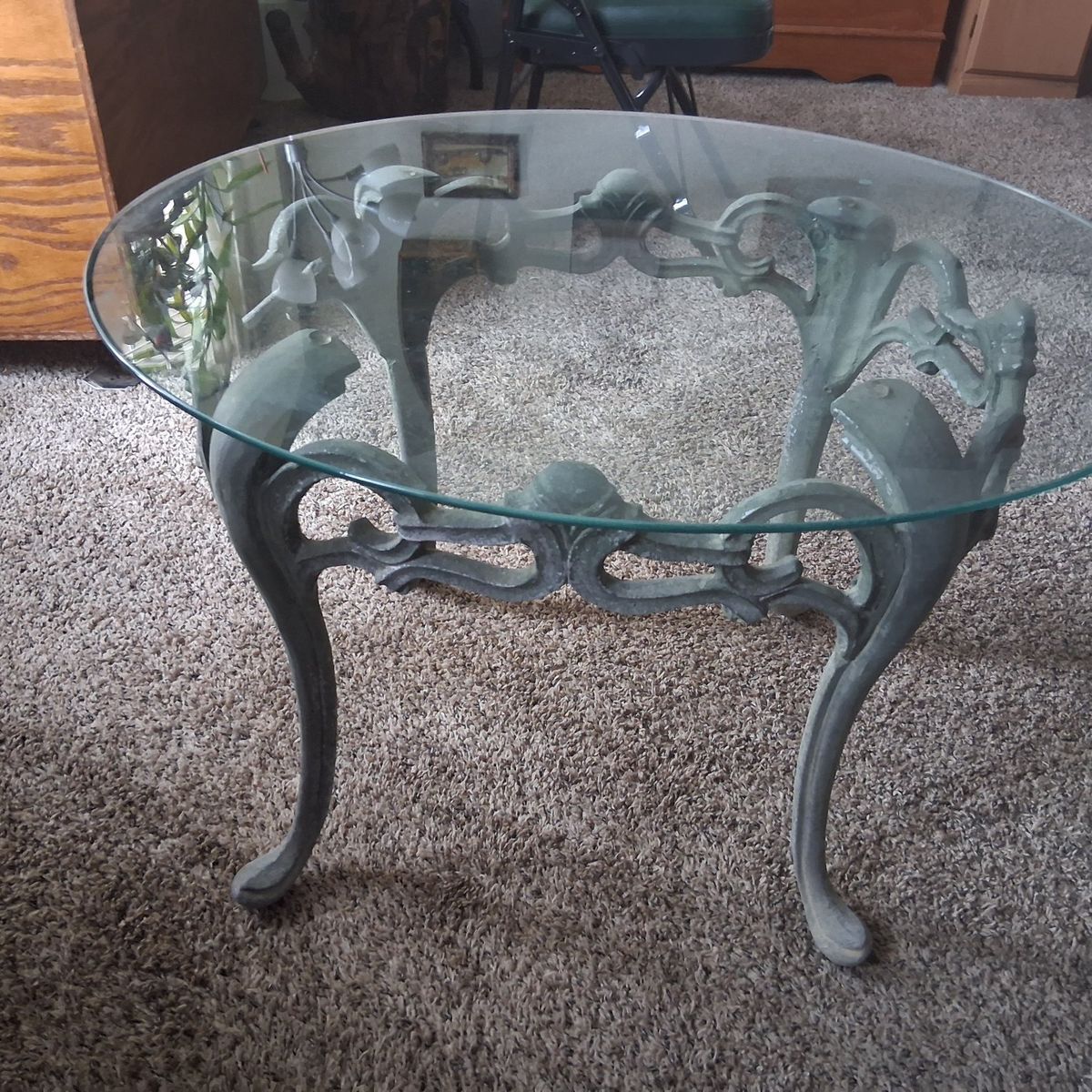 glass table