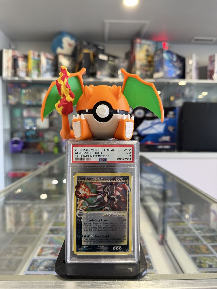 2006 Charizard Gold Star Holo #100/101 Pokemon EX Dragon Frontiers PSA 7