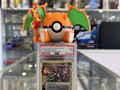 2006 Charizard Gold Star Holo #100/101 Pokemon EX Dragon Frontiers PSA 7