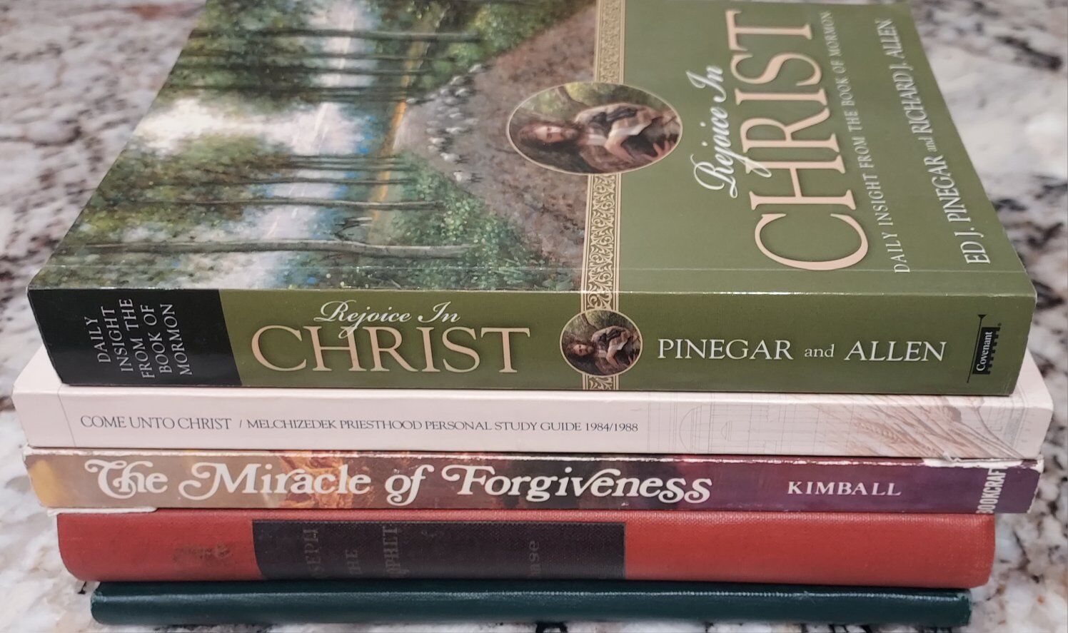 LDS Mormon Religous Book Lot of 5