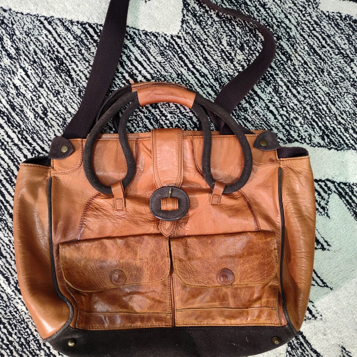 Zara leather Trafaluc bag