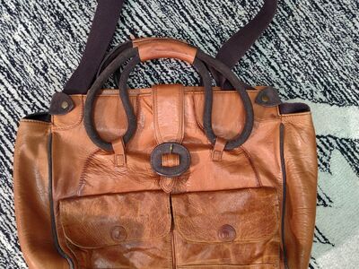 Zara leather Trafaluc bag
