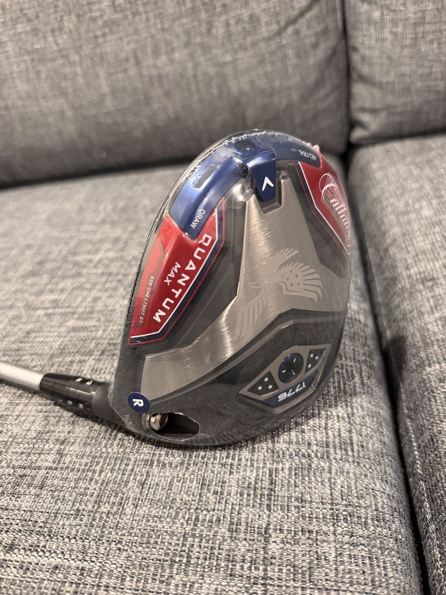 NEW Ltd Edition USA 250 Callaway Quantum Max 10.5* Driver Aldila Ascent Red 60g Stiff