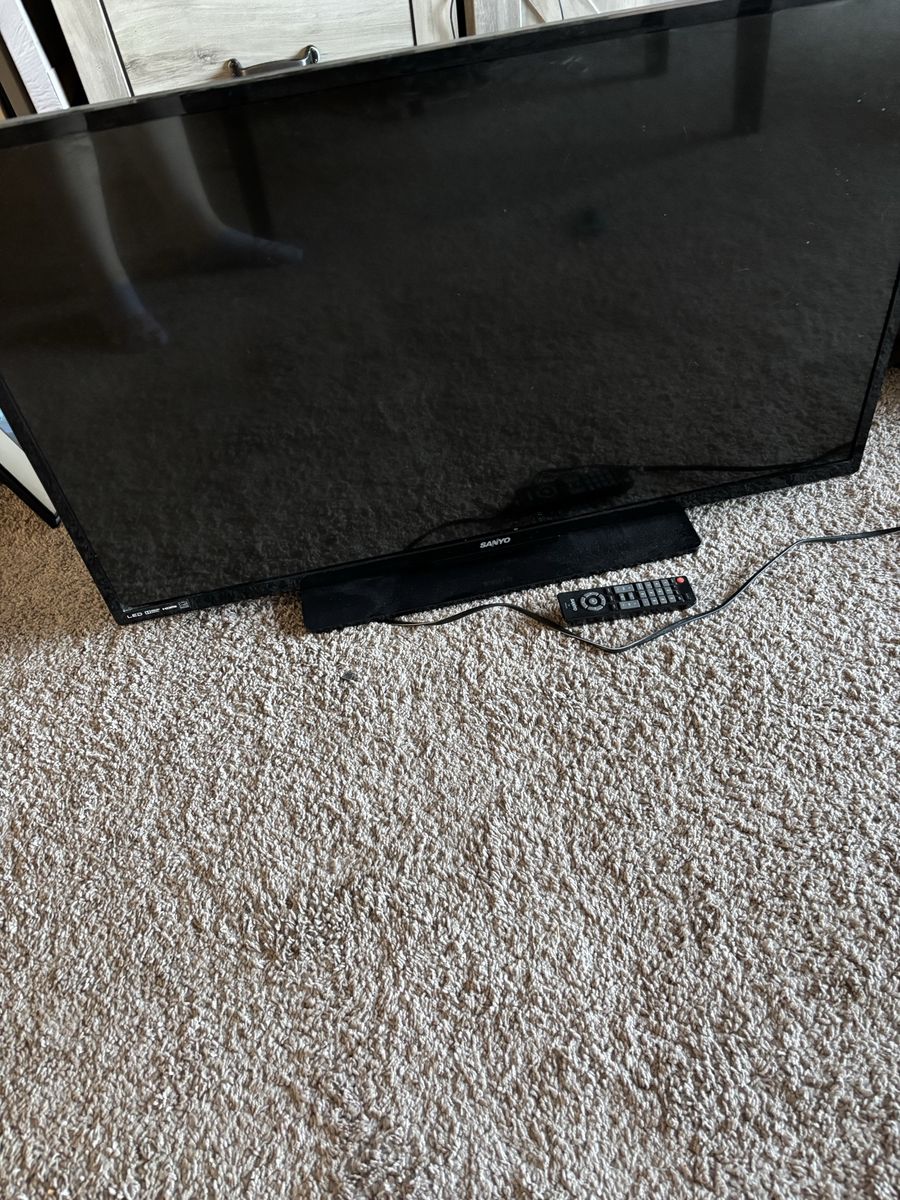 Sanyo 50” flat screen tv.