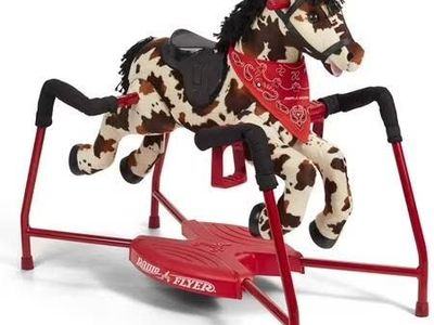 Radio Flyer Freckles Plush Riding Horse for Kids