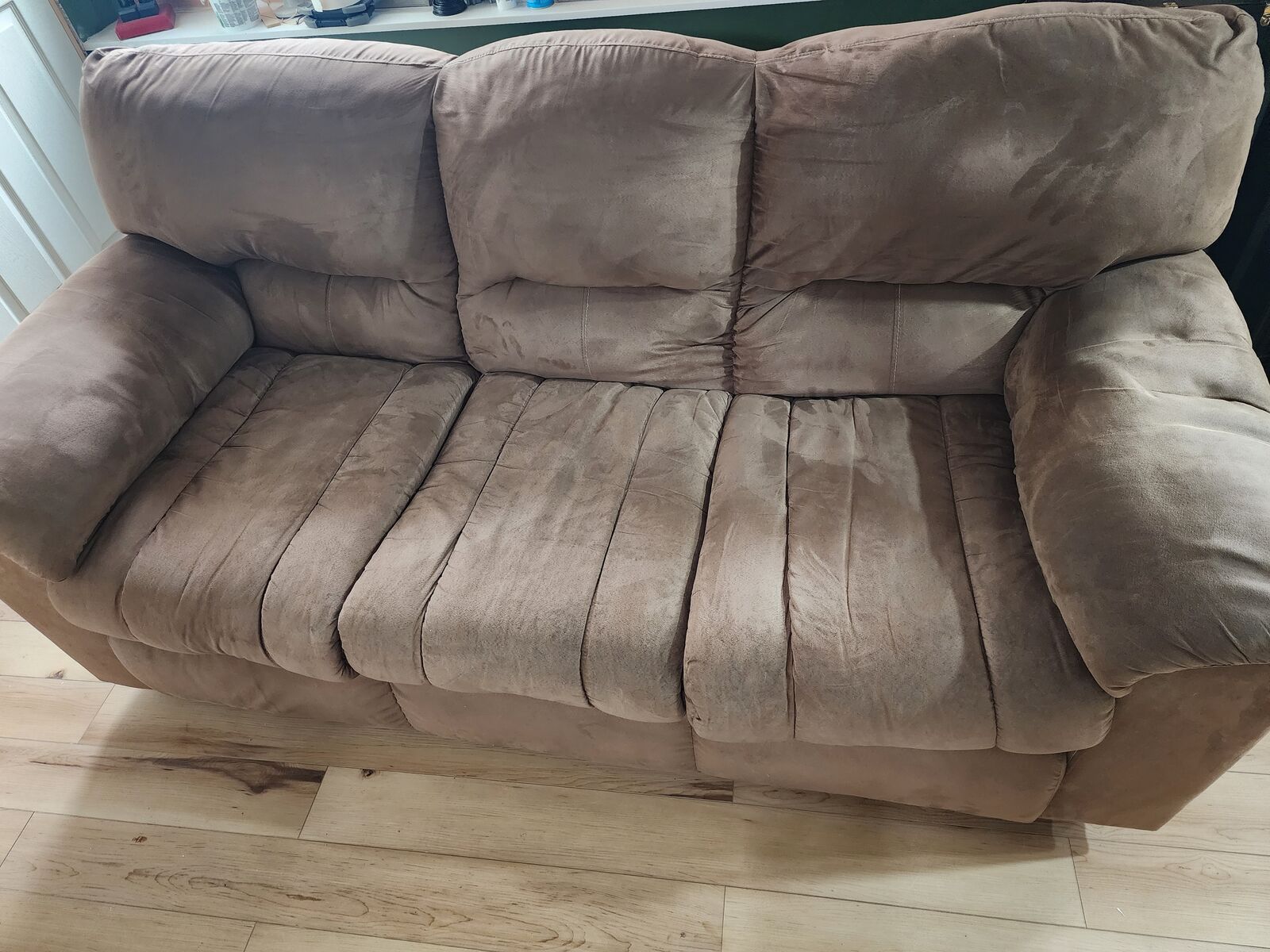 Comfy brown couch