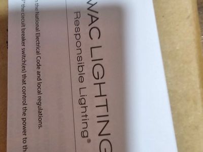 WAC Lighting WJ-LED110/120/130/140/210/220/270 Input AC 120V 50/60Hz 3.2W