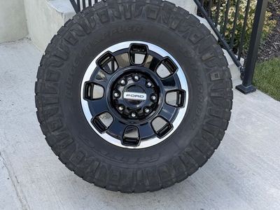 Ford F350 Tremor Rims and Tires 37/12.50R18 Nitto Ridge Grappler