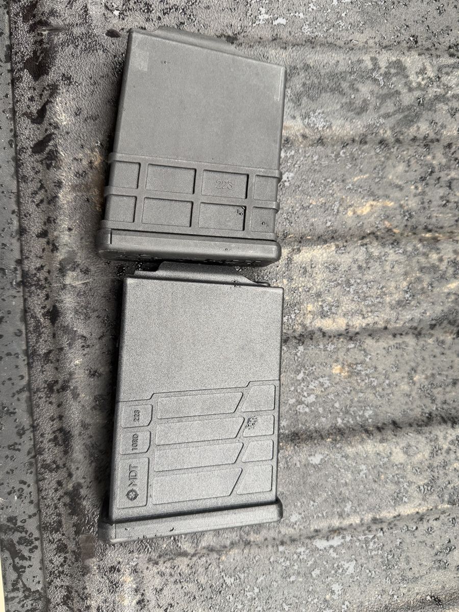 MDT 10-Round .223 Polymer AICS Short Action Rifle Magazines (2-Pack)