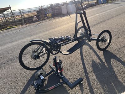 Streetstrider 8s street strider Elliptical Bike with Indoor Trainer Stand - Outdoor Fitness Equipment