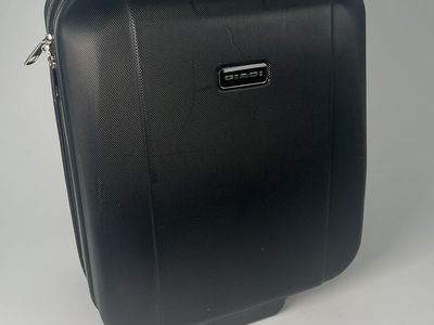 Mini Hard Shell Expandable Carry-On Suitcase 2 Wheel - Black