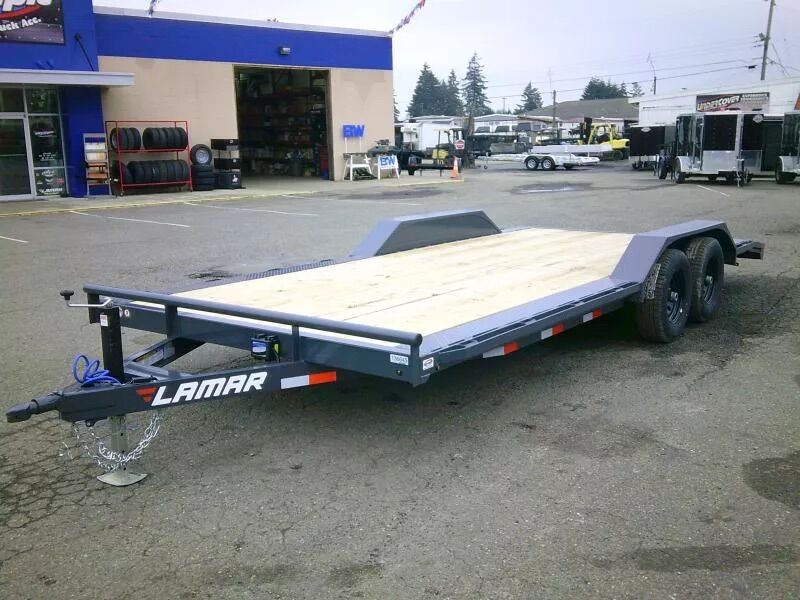 8.5x24 Lamar CC FlatBed Car Hauler - FOR RENT