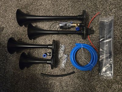 NEW Deluxe "Train" Air Horn Kit w/Compressor