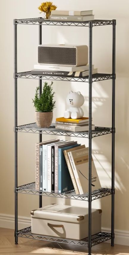 Black Metal Shelving /5 Shelves