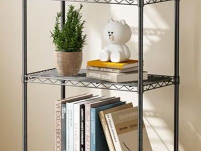Black Metal Shelving /5 Shelves