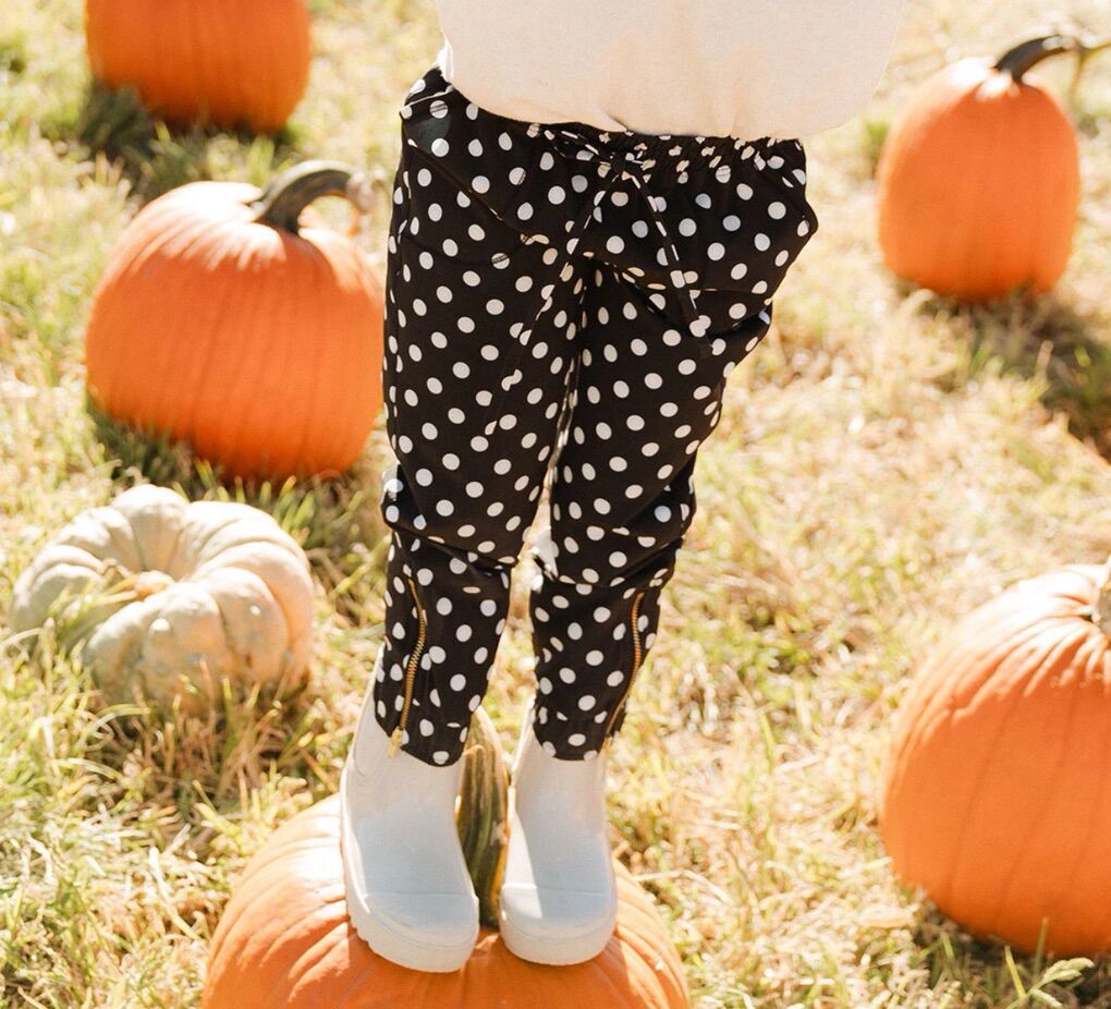 NEW ALBION MINI JETSETTERS, BLACK POLKA DOT