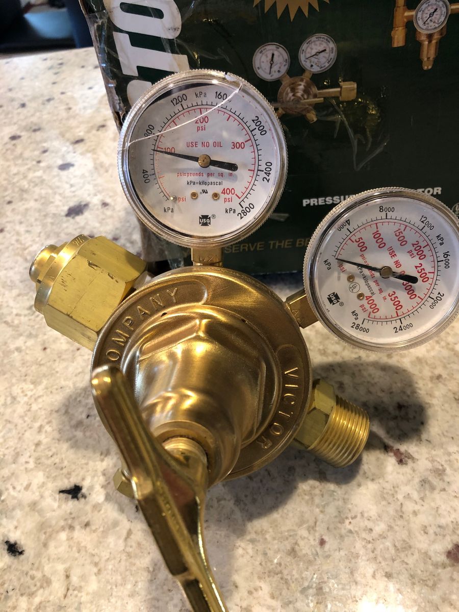 NEW OLD STOCK, NOT USED VICTOR VTS 700ME-996 Regulator Air Oxygen Inert 10-200 PSI For Heavy Duty Welding