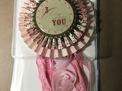 Making Memories finished “I Adore You” 1 Piece Bravissimo! Award and Recognition Tag 9” x 5” x 1”
