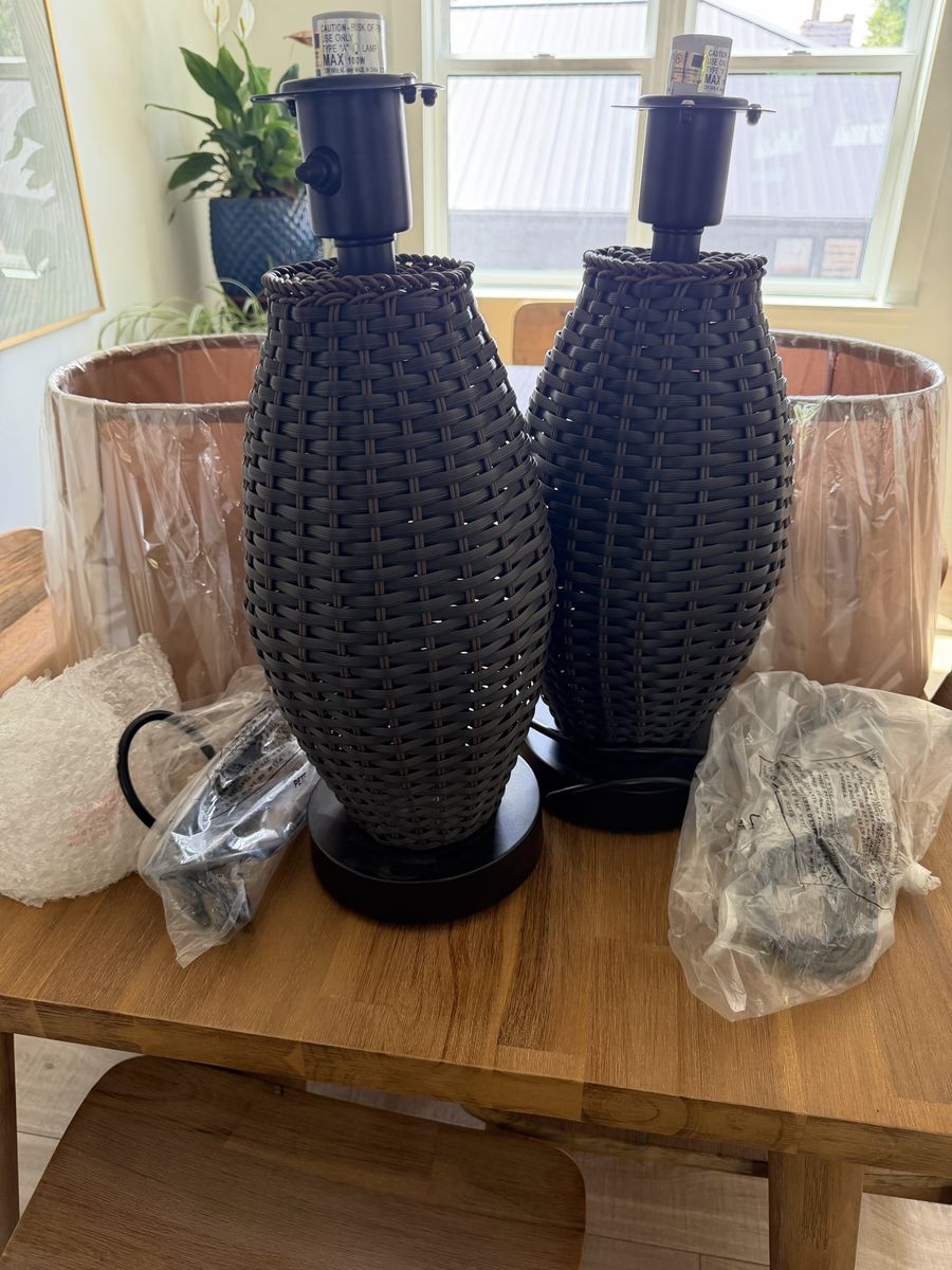 2 Kenroy Sunset Outdoor Table Lamp with Bronze Finish price for 2