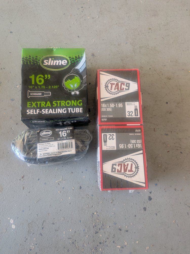16" bike tubes