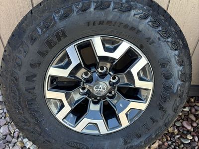 Toyota Tacoma 2022 Factory OEM Wheel with Goodyear Wrangler Territory AT Tire (Used)