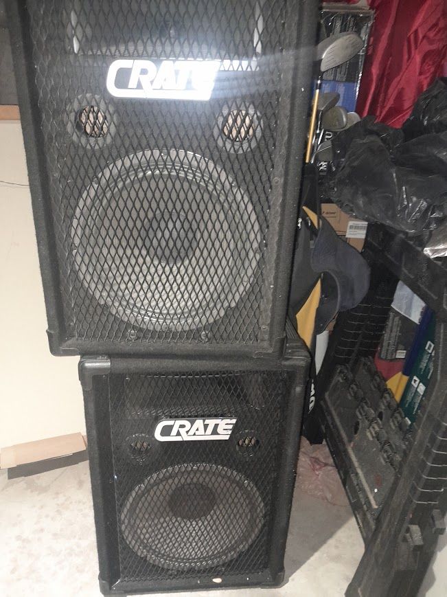 Crate 12' speakers