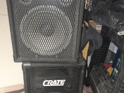 Crate 12' speakers