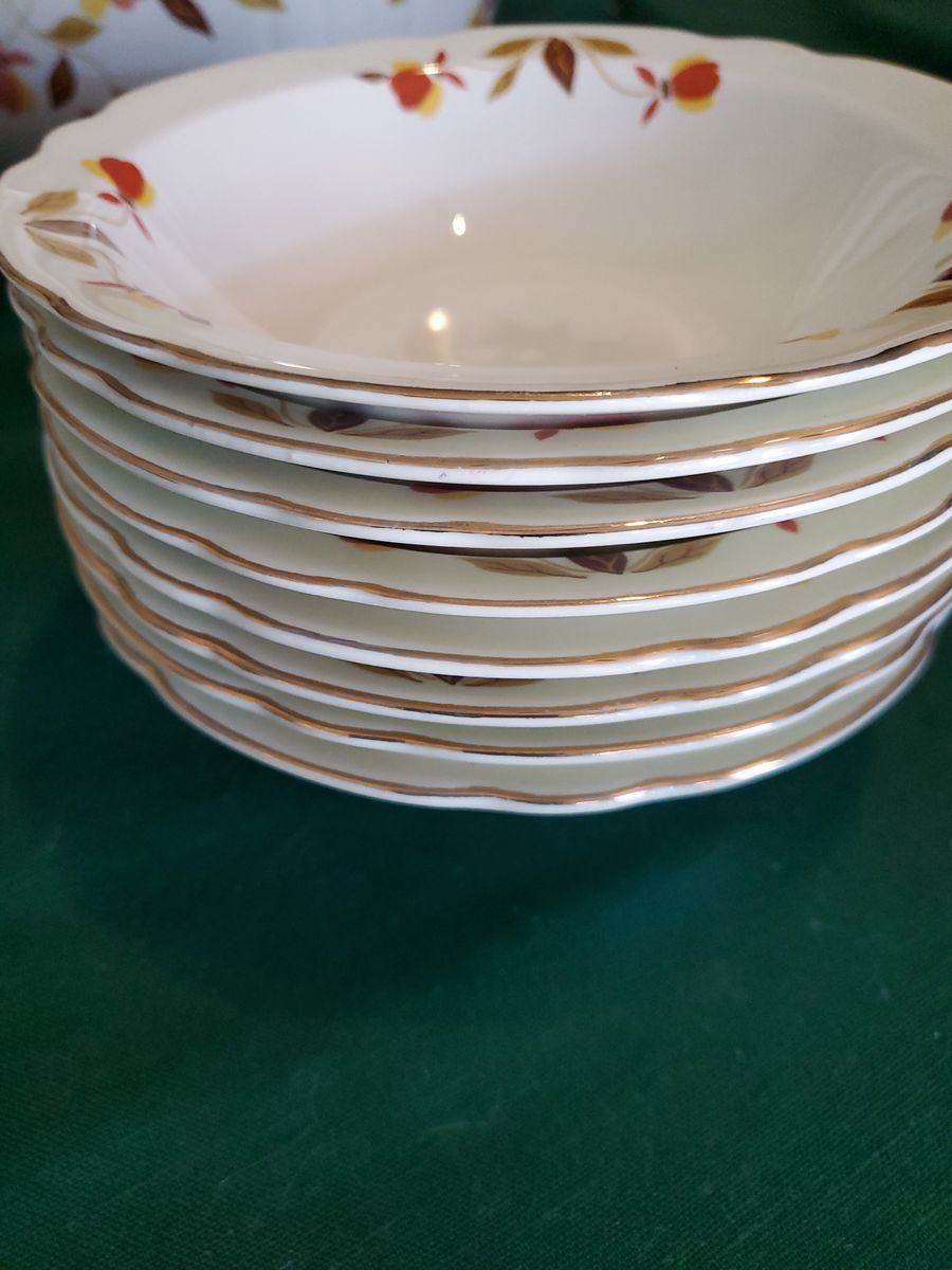 Golden leaf small bowls 