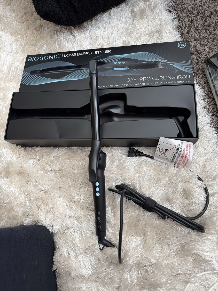 Bioionic Long Barrel 0.75” curling iron