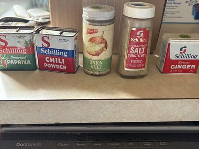 Various vintage containers