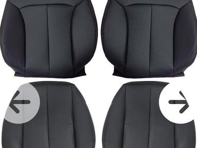 SecosAutoparts Waterproof Black Leatherette Replacement Seat Covers - 4 Piece Set for Subaru (NEW)