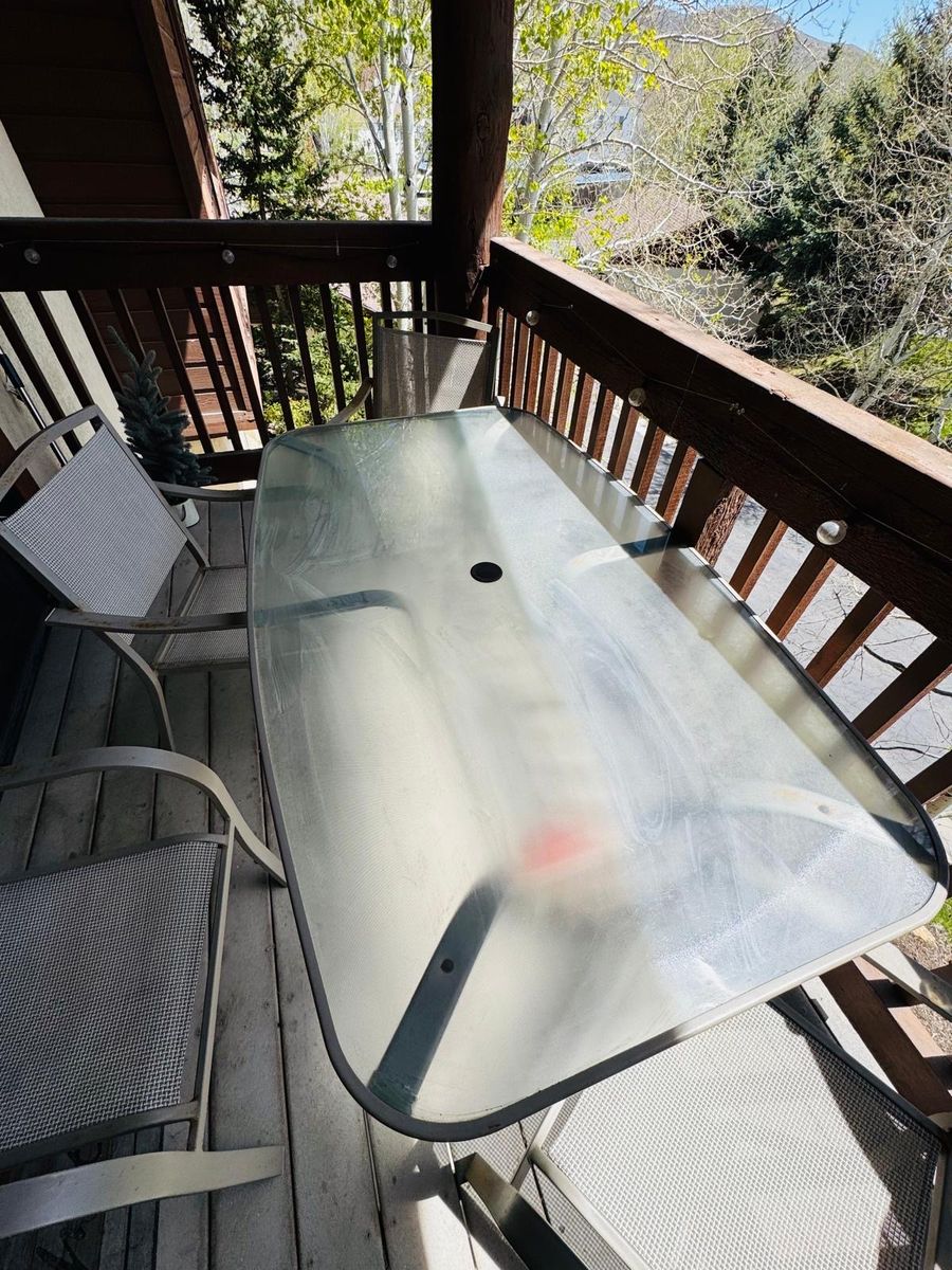 Outside table and chairs