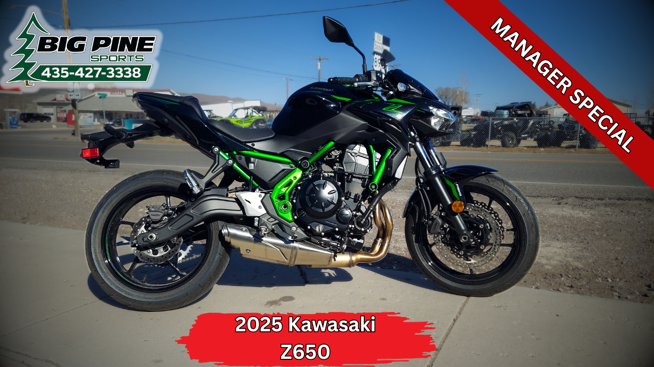 2025 Kawasaki Z650 ABS – New – 24 Miles – $7,342