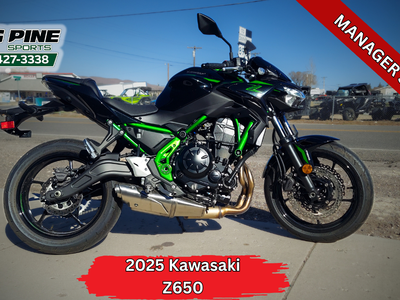 2025 Kawasaki Z650 ABS – New – 24 Miles – $7,342