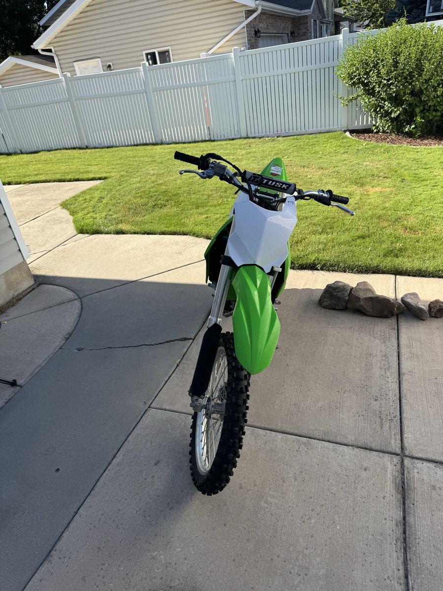 Used 2021 Kawasaki KLX300R Dirt Bike, Green & White