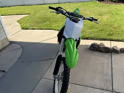 Used 2021 Kawasaki KLX300R Dirt Bike, Green & White