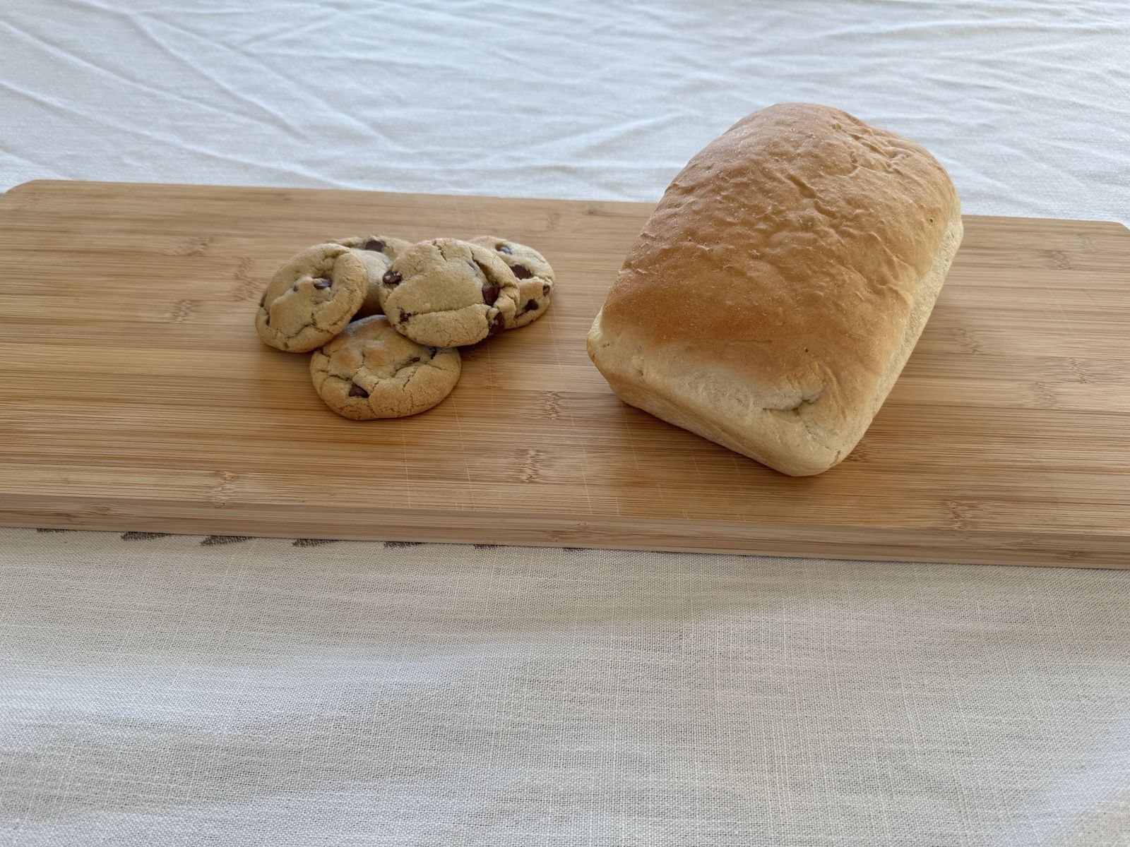 Fresh Bread and Chocolate Chip Cookies