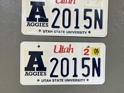 2006. Utah Aggies license plates