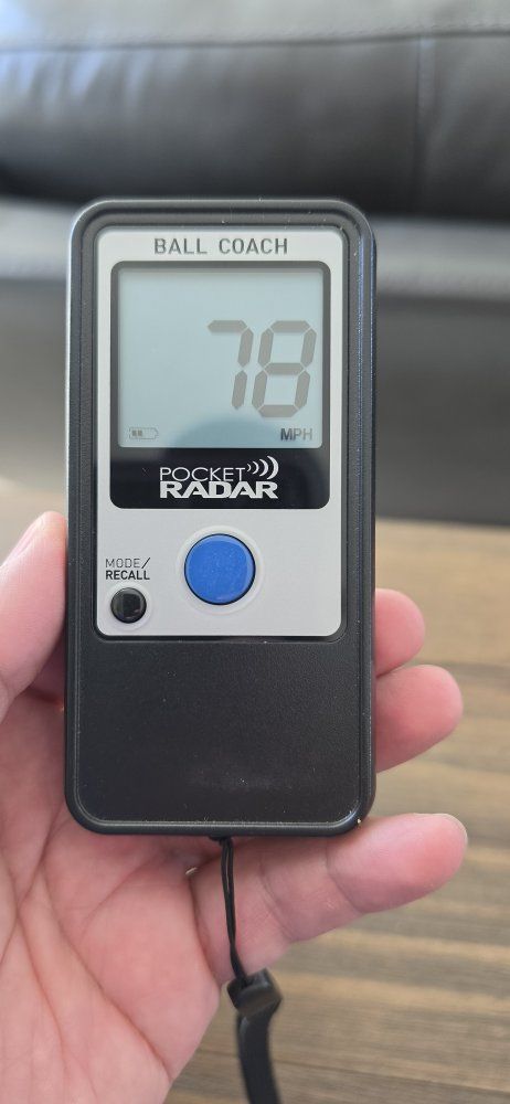 Pocket Radar Ball Coach Model PR1000-BC Speed Radar Gun.  New Condition.  retails for $300.