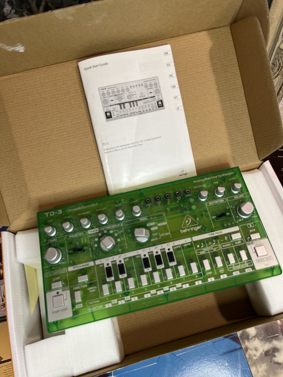 Behringer TD-3-LM Analog Bass Line Synthesizer with VCO, VCF, and 16-Step Sequencer