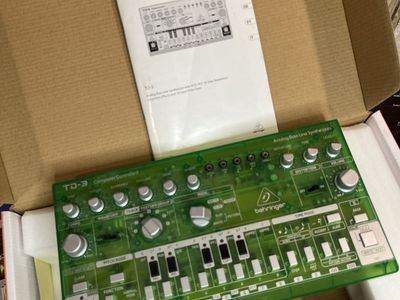 Behringer TD-3-LM Analog Bass Line Synthesizer with VCO, VCF, and 16-Step Sequencer