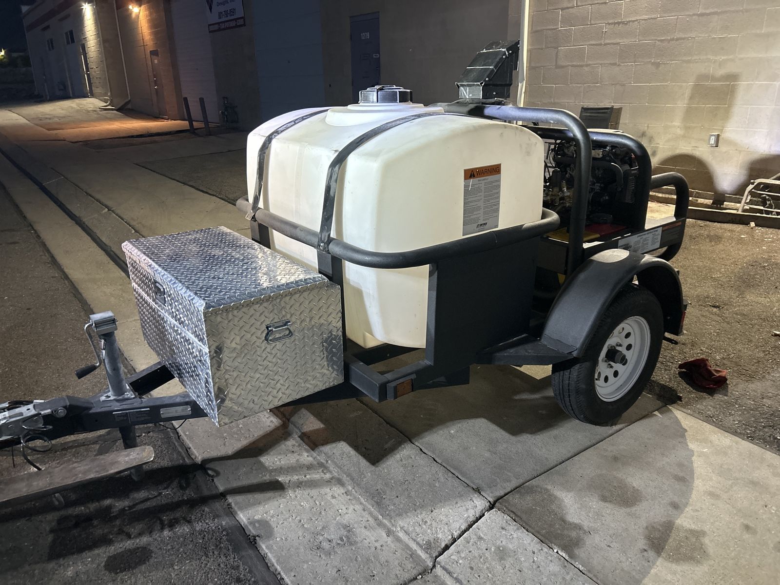 Used heated Pressure Washer trailer unit
