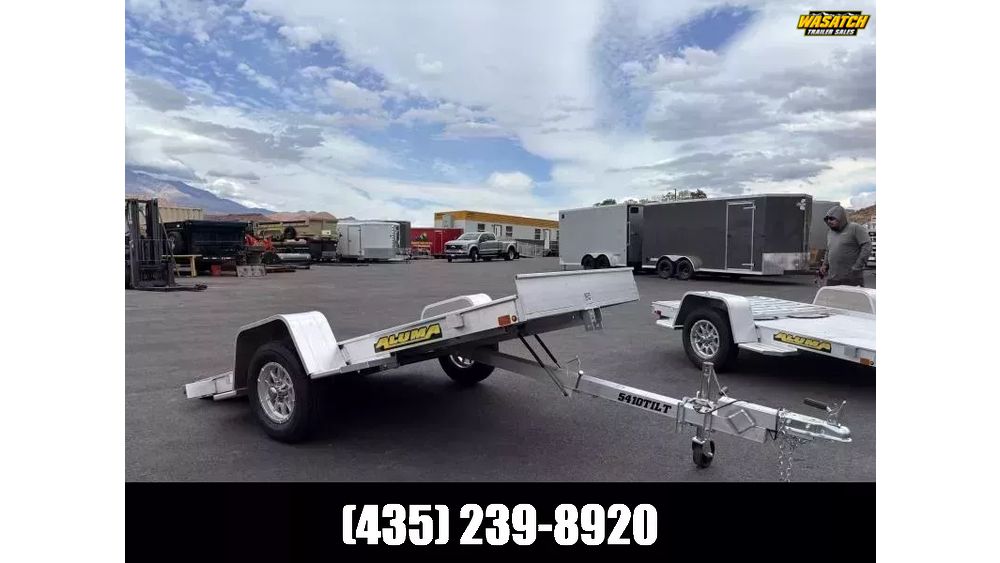 2026 Aluma 5.4X10 2K Aluminum Tilt Utility Trailer
