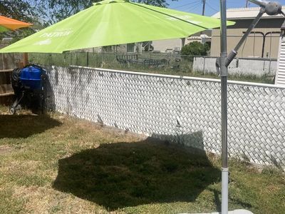 Umbrella with water filled base