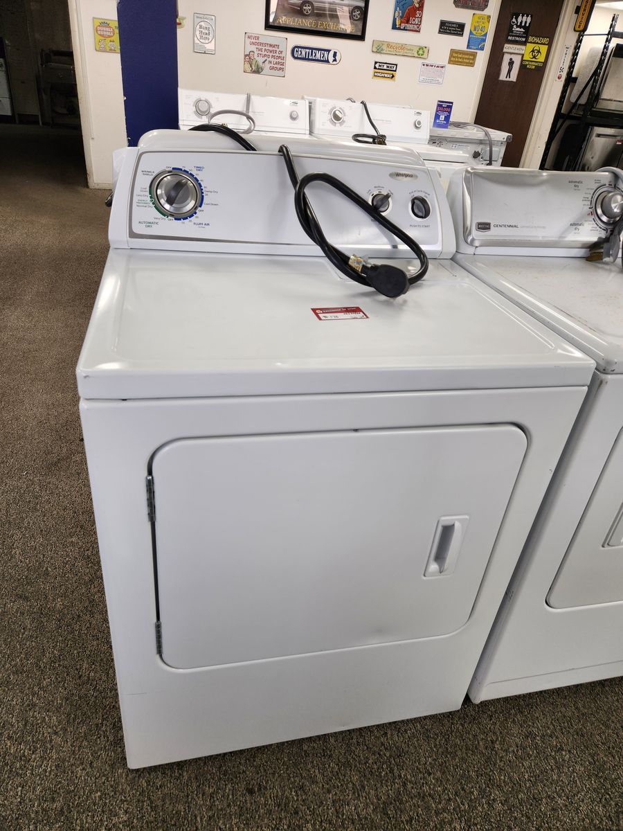 Whirlpool White Electric Dryer - Excellent Condition, Ready to Use