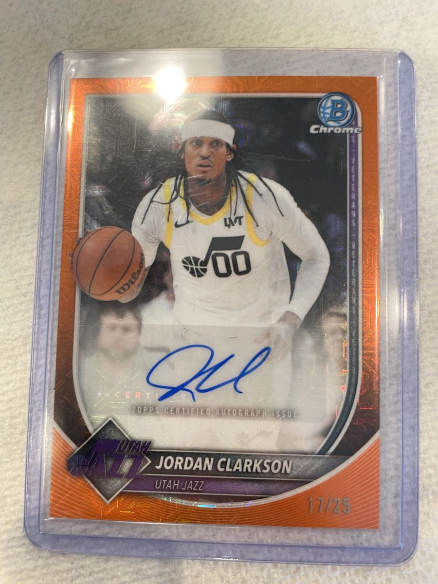 2025-26 Bowman Mega Box Basketball Card Lot – Jordan Clarkson Auto /25, Nikola Jokić /99, Tyrese Haliburton /125 + More!