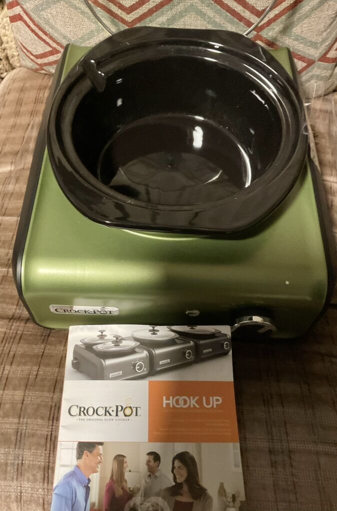 New Crock Pot 2.5 Qt Green Connectible Slow Cooker