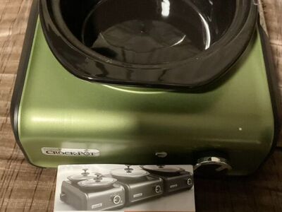 New Crock Pot 2.5 Qt Green Connectible Slow Cooker