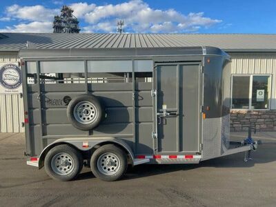 2026 Maverick Trailers Maverick BP Stock 14' Bumper Pull Stock Trailer 7K Slider Rear Gate